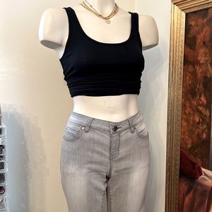 Francesca’s Grey Midrise Skinny Jeans